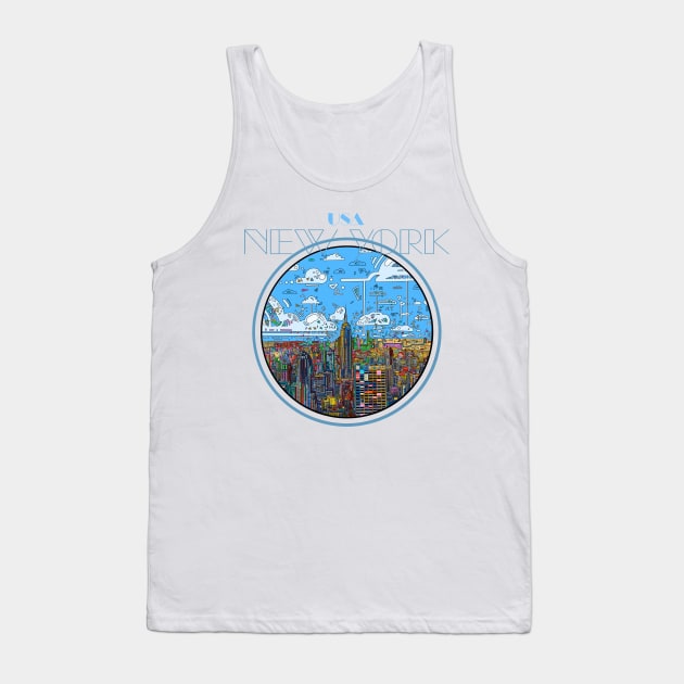 new york skyline Tank Top by BekimART